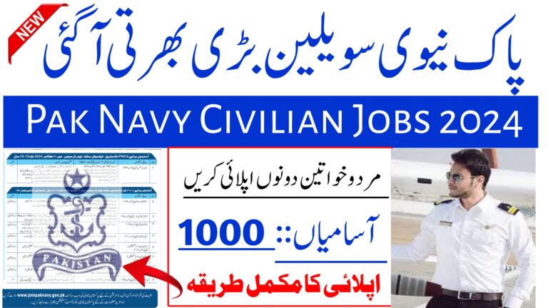 Pak Navy Civilian Jobs 2024